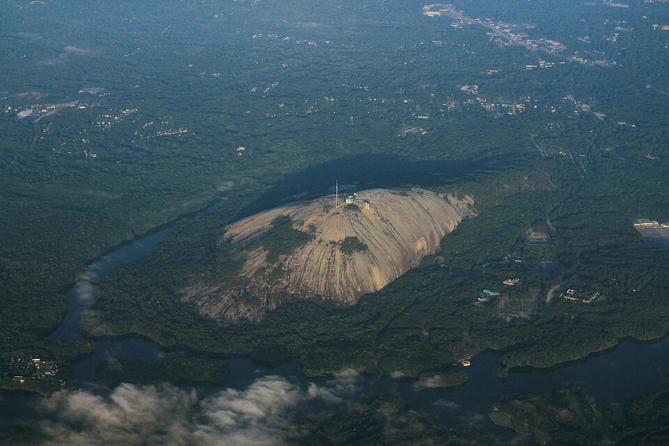 Stone Mountain Park aerial view