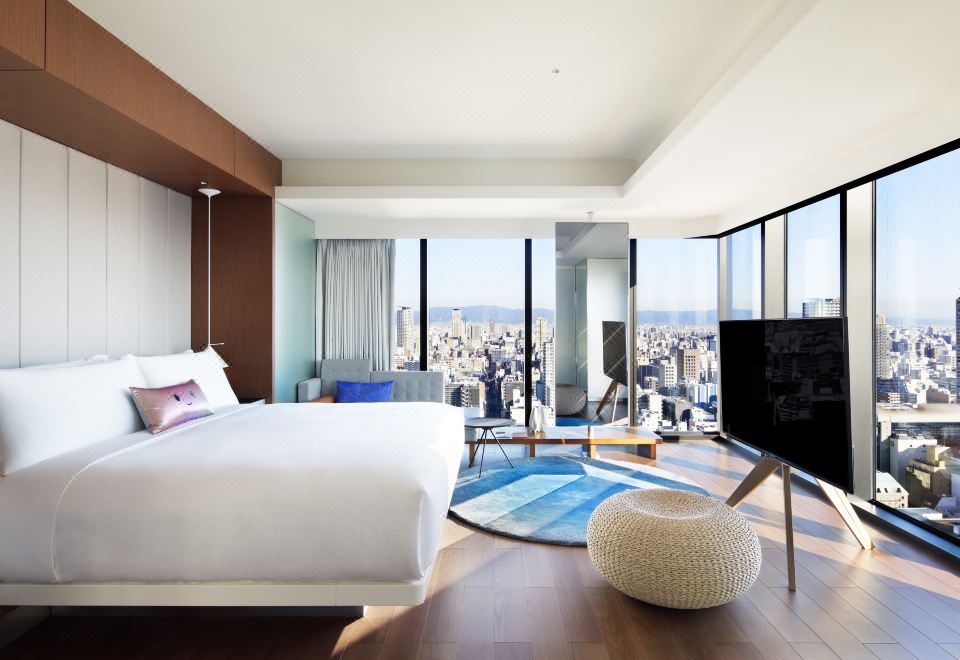 ห้องพัก W Osaka วิวสกายไลน์โอซาก้ายามกลางวัน