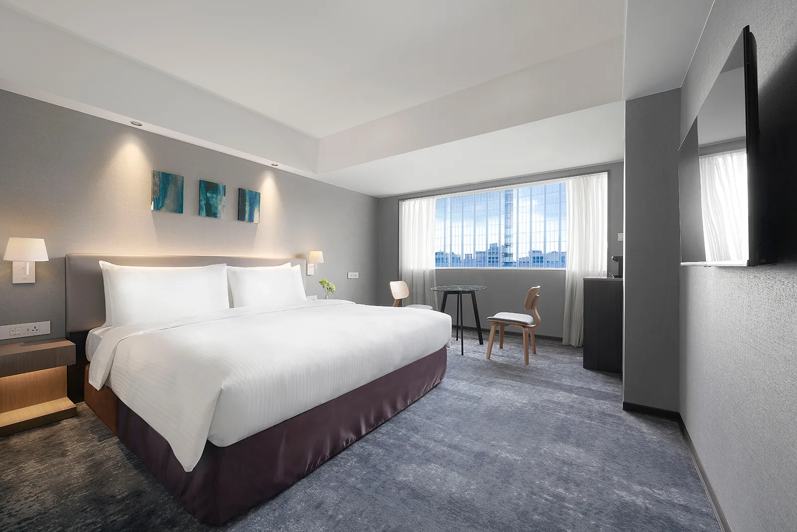 ห้อง Deluxe King ที่ปรับโฉมใหม่ปี 2022 ของ ILLUME Taipei
